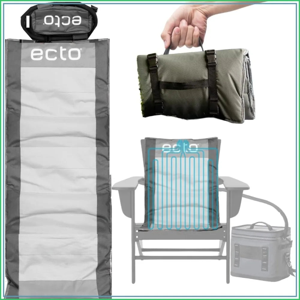 Cooling Cushion, Cools Down 45°F Up to 10 Hours, Battery Powered for Chair, Car Seat, Camping, Golf Cart, Standard Size