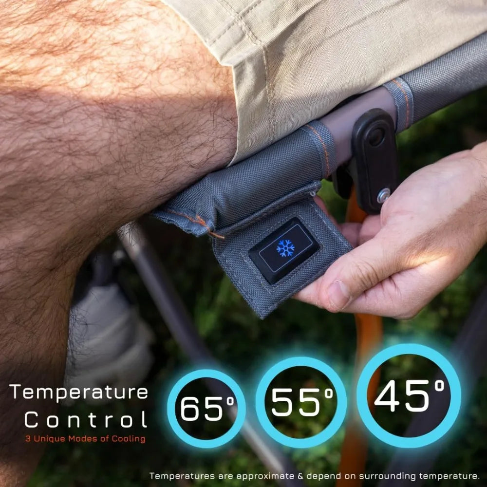 Cooling Cushion, Cools Down 45°F Up to 10 Hours, Battery Powered for Chair, Car Seat, Camping, Golf Cart, Standard Size